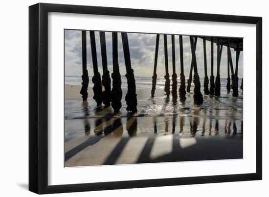 Pier Silhouette I-Lee Peterson-Framed Photo