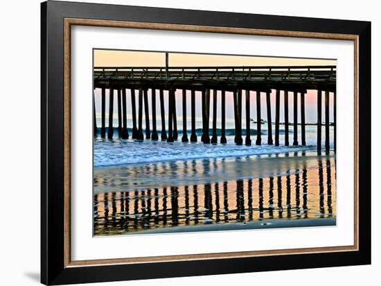 Pier Silhouette II-Lee Peterson-Framed Photo