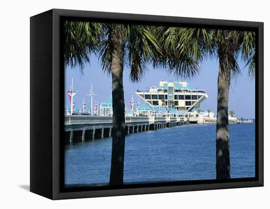 Pier, St. Petersburg, Gulf Coast, Florida, USA-J Lightfoot-Framed Premier Image Canvas