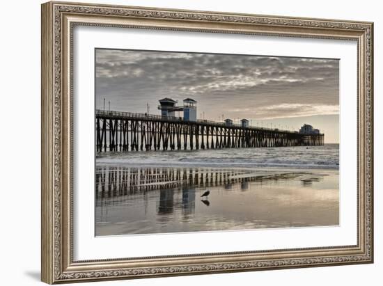 Pier Sunset 2-Lee Peterson-Framed Photographic Print