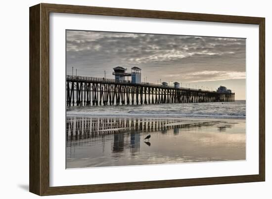 Pier Sunset 2-Lee Peterson-Framed Photographic Print