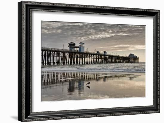 Pier Sunset 2-Lee Peterson-Framed Photographic Print