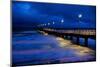 Pier Timmendorfer Strand, Dusk, Fog-Thomas Ebelt-Mounted Photographic Print