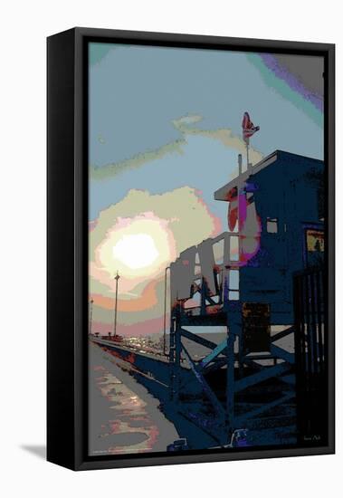 Pier, Venice Beach, California-Steve Ash-Framed Premier Image Canvas