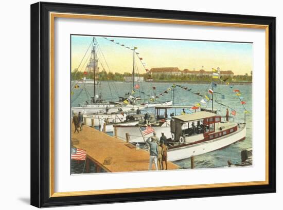 Pier, West Palm Beach, Florida-null-Framed Art Print