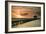 Pier with Palapa at Sunrise, Ambergris Caye, Belize-null-Framed Photographic Print