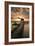 Pier with Palapa on Caribbean Sea at Sunrise, Caye Caulker Pier, Belize-null-Framed Photographic Print