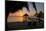 Pier with Palapa on Caribbean Sea at Sunrise, Maya Beach, Stann Creek District, Belize-null-Mounted Photographic Print