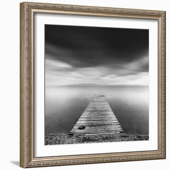 Pier with Slippers-George Digalakis-Framed Photographic Print