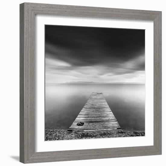 Pier with Slippers-George Digalakis-Framed Photographic Print