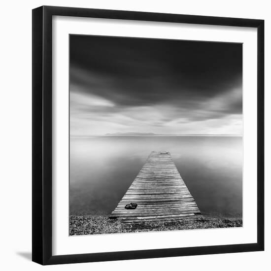 Pier with Slippers-George Digalakis-Framed Photographic Print