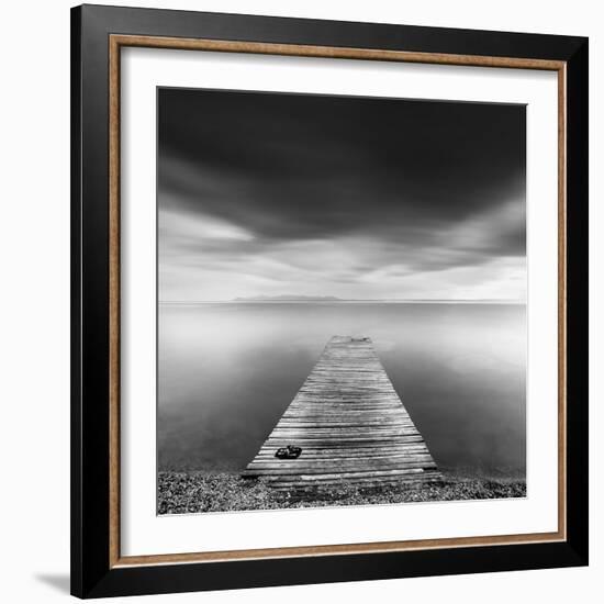 Pier with Slippers-George Digalakis-Framed Photographic Print