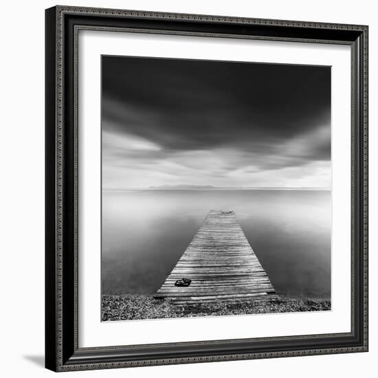 Pier with Slippers-George Digalakis-Framed Photographic Print