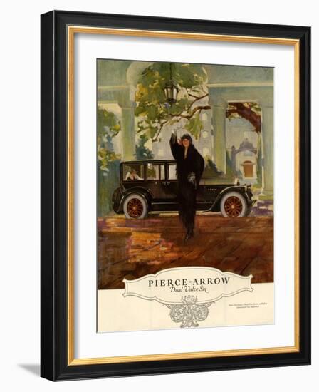 Pierce-Arrow, Magazine Advertisement, USA, 1920-null-Framed Giclee Print