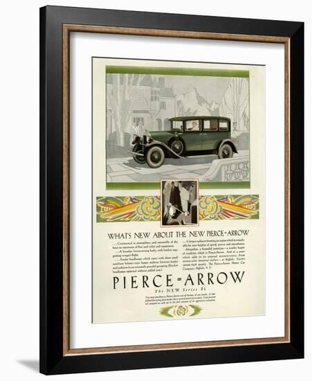 Pierce Arrow, Magazine Advertisement, USA, 1928-null-Framed Giclee Print