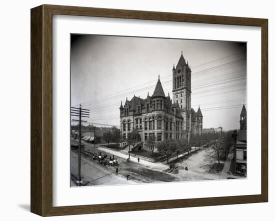 Pierce County Courthouse, Tacoma (1907)-Ashael Curtis-Framed Giclee Print