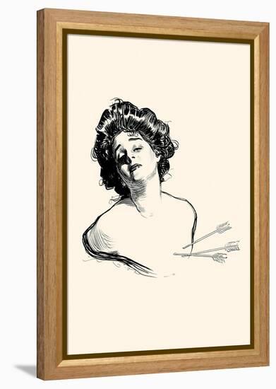 Pierced In the Heart-Charles Dana Gibson-Framed Stretched Canvas