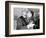 Pierre and Claude Brasseur Kissing-Marcel Begoin-Framed Photographic Print