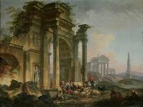 Vue des ruines de la foire Saint-Germain-Pierre-Antoine Demachy-Giclee Print