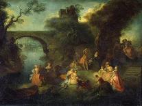 Dance at the River, C1720-1730-Pierre-Antoine Quillard-Giclee Print