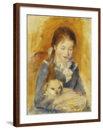 Girl with a Dog, c.1875 - Pierre-Auguste Renoir - WikiArt.org
