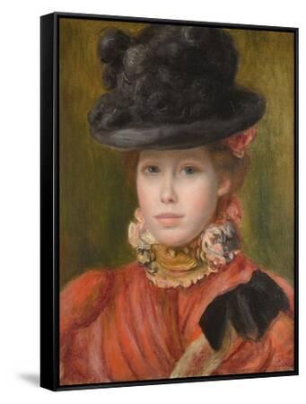 ルノワール、「JEUNE FEMME AU CORSAGE ROUGE」 PIERRE-AUGUSTE RENOIR (1841-1919), Femme au corsage rouge