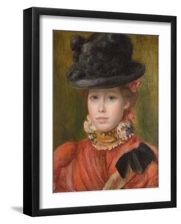 ルノワール、「JEUNE FEMME AU CORSAGE ROUGE」 Fille au corsage rouge et bouquet | Impressionist & Modern