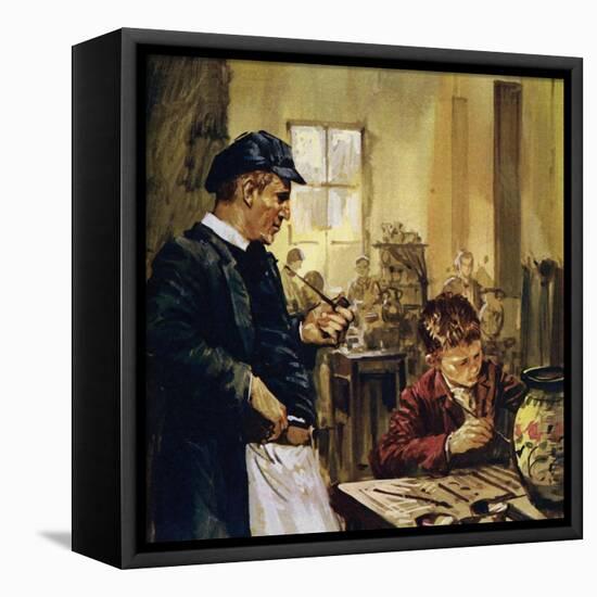 Pierre Auguste Renoir Worked as a Child in a China Factory-Luis Arcas Brauner-Framed Premier Image Canvas