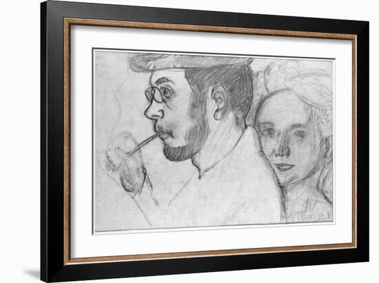 Pierre Bonnard and Marthe Denis, 1899-Maurice Denis-Framed Giclee Print