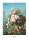 Roses and Other Flowers in an Urn-Pierre Bourgogne-Art Print
