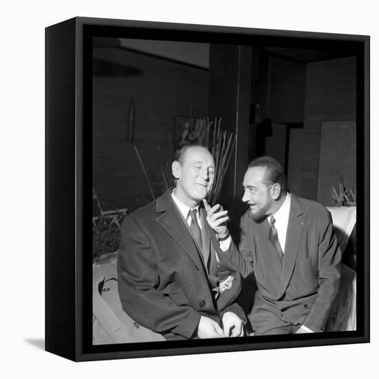 Pierre Brasseur and Bourvil-Beynon-Framed Premier Image Canvas