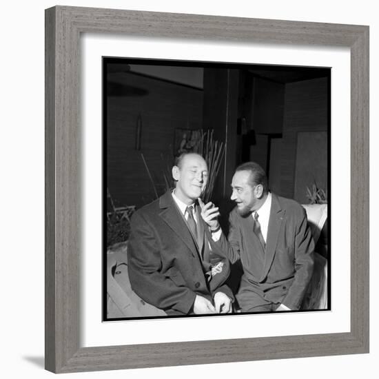 Pierre Brasseur and Bourvil-Beynon-Framed Photographic Print