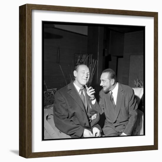 Pierre Brasseur and Bourvil-Beynon-Framed Photographic Print