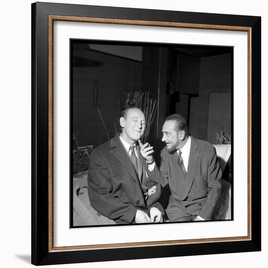 Pierre Brasseur and Bourvil-Beynon-Framed Photographic Print