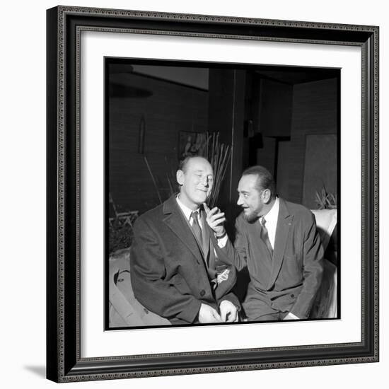 Pierre Brasseur and Bourvil-Beynon-Framed Photographic Print