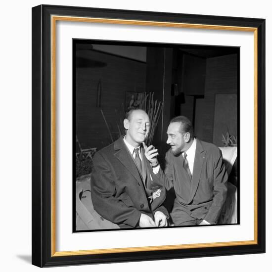 Pierre Brasseur and Bourvil-Beynon-Framed Photographic Print