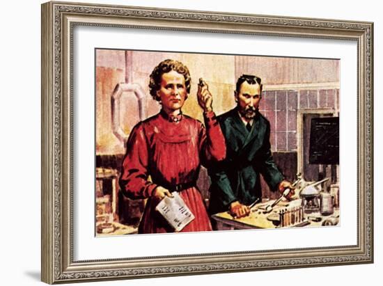 Pierre Curie and Marie Curie-McConnell-Framed Giclee Print