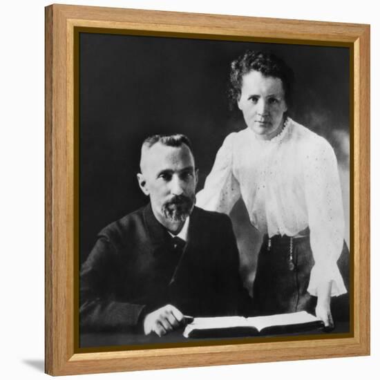 Pierre Curie and Marie Sklodowska Curie (1867-1934), C. 1903-null-Framed Stretched Canvas