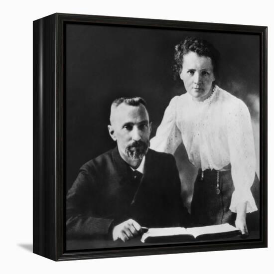 Pierre Curie and Marie Sklodowska Curie (1867-1934), C. 1903-null-Framed Stretched Canvas