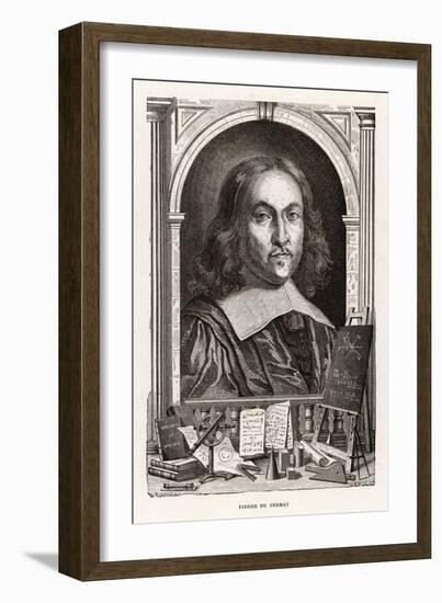 Pierre De Fermat French Mathematician-Louis Figuier-Framed Art Print