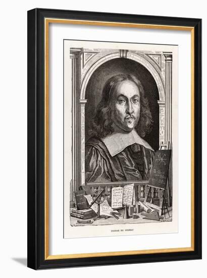 Pierre De Fermat French Mathematician-Louis Figuier-Framed Art Print