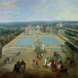 View of the Fountain Obelisk in the Gardens of Versailles (Louis XIV Promenade)-Pierre-Denis Martin-Giclee Print