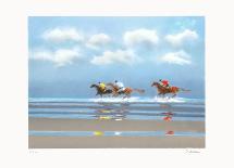 Premier Galop À Deauville-Pierre Doutreleau-Framed Limited Edition