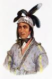 Cunne Shote, Chief of the Cherokees, 1780-Pierre Duflos-Framed Premier Image Canvas