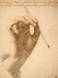 Right Hand of Artemisia Gentileschi Holding a Brush-Pierre Dumonstier II-Framed Stretched Canvas