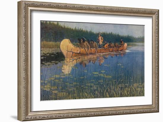 Pierre-Esprit Radisson. Frederic Remington.-Frederic Remington-Framed Giclee Print