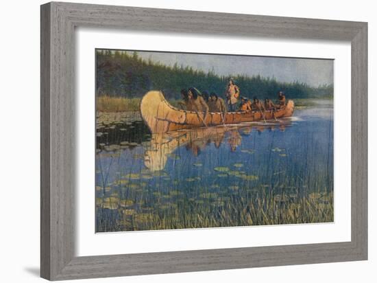 Pierre-Esprit Radisson. Frederic Remington.-Frederic Remington-Framed Giclee Print