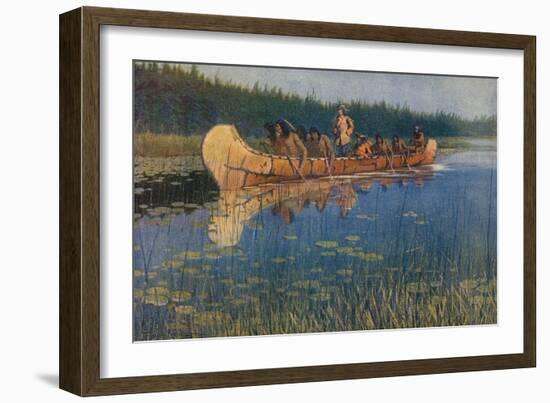 Pierre-Esprit Radisson. Frederic Remington.-Frederic Remington-Framed Giclee Print