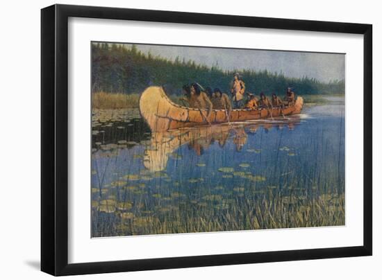 Pierre-Esprit Radisson. Frederic Remington.-Frederic Remington-Framed Giclee Print