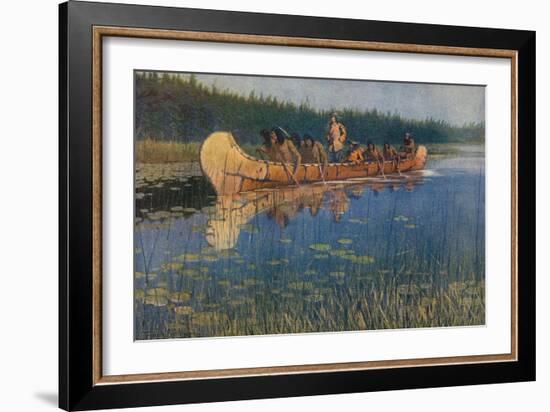 Pierre-Esprit Radisson. Frederic Remington.-Frederic Remington-Framed Giclee Print